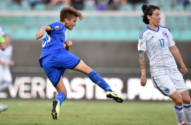 Qualificazioni Europei 2021 Femminili- Italia risponde ancora presente e batte 2-0 la Bosnia