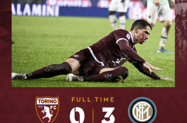 Serie A- Un pessimo Torino crolla contro l'Inter: finisce 3-0 all'Olimpico