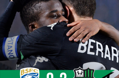 Il Sassuolo batte il Brescia 2-0 e salvezza vicina