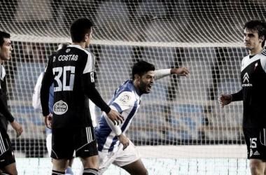 Vela incendia al Celta