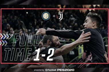 &nbsp;Serie A - La Juventus batte l'Inter espugnagndo San Siro e vola in testa alla classifica (1-2)