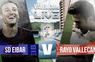 Resultado Eibar - Rayo Vallecano en la Liga BBVA 2015 (1-2)