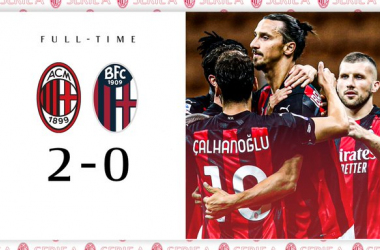 Serie A - Il Milan riparte dal solito Ibrahimovic: 2-0 al Bologna