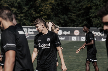 Jugadores del Eintracht entrenando. Fuente: Eintracht Frankfurt.