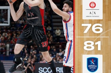 Eurolega - Milano lotta fino alla fine ma l'Efes espugna il Forum (81-76)