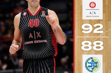 Eurolega - Nella notte di Dino Meneghin Milano batte il Maccabi e rimane in vetta alla classifica