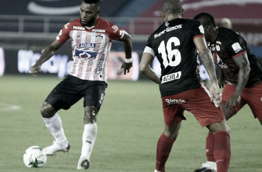 

Puntuaciones del empate de Junior de Barranquilla 

contra América de Cali

