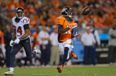 Emmanuel Sanders Catches 2 TD&#039;s As Broncos Fall To Texans 18-17