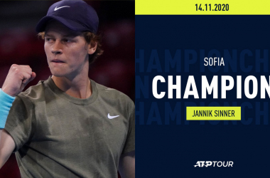 A Sofia, primo titolo ATP per Jannik Sinner