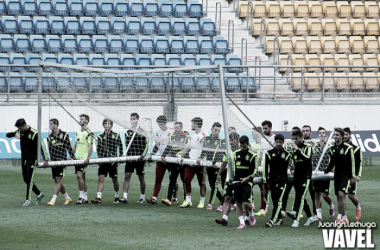 Gayá, Grimaldo, Bellerín y Castillejo se entrenan al margen con vistas a San Marino