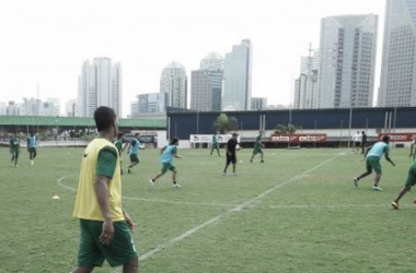 Nacional está en en Brasil y se prepara para el duelo de Copa