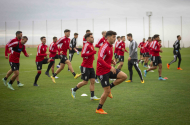 Jugadores del Granada CF en un entrenamiento en la Ciudad Deportiva | Foto: María J. Ramírez