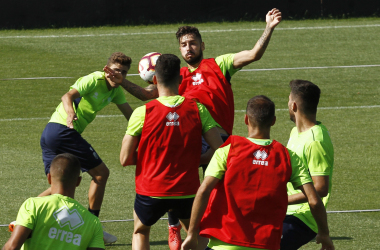 Cinco entrenamientos del Granada CF en una semana con Copa y Liga