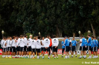 Último entrenamiento antes de medirse a Los Ángeles Galaxy