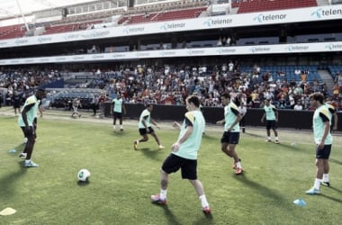 Segundo entrenamiento en Oslo ante 1.500 espectadores