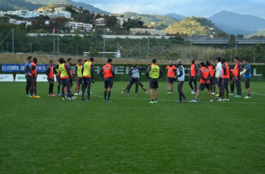 Primera sesión de entrenamiento en Marbella sin Riki ni Eddy