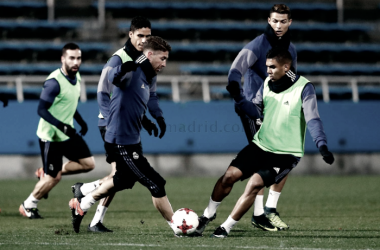 Último entrenamiento del Real Madrid antes de enfrentarse al Kashima Antlers