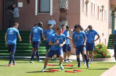 Ighalo y Aranda, las ausencias en el entrenamiento del Granada