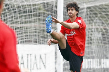 Tiago ya entrena con el grupo