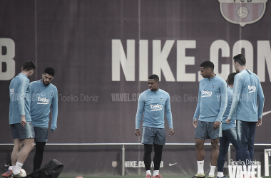 Último entrenamiento antes de recibir al Atlético de Madrid