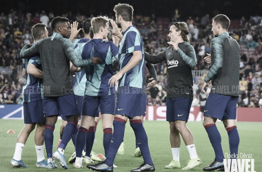 Entrenamiento tras la goleada liguera