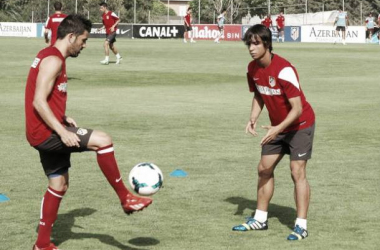 Los jugadores del Atlético que están en España realizaron su último entrenamiento en solitario