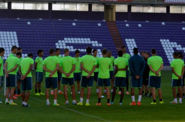 Entrenamiento a puerta cerrada con la mente puesta en el Albacete