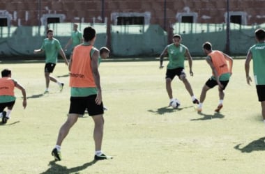 Nacho entrena con normalidad