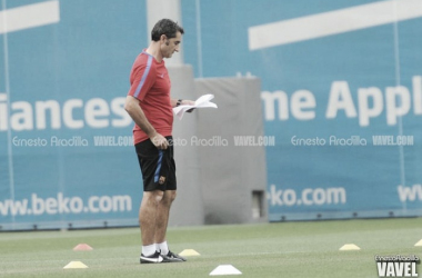 Entrenamiento de recuperación de cara a la visita del Eibar