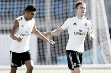 El Real Madrid entrena con pocos efectivos