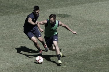 El levante y Vallejo, protagonistas en el entrenamiento