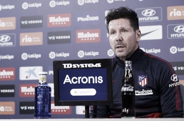 Simeone: "Esperamos poder llevar el partido donde queremos"