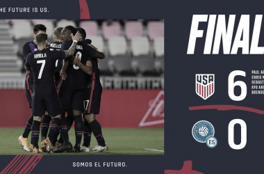 Estados Unidos 6-0 El Salvador: USMNT concluyó invicto el 2020&nbsp;