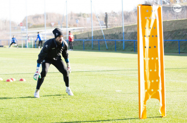 El Deportivo Alavés prepara el partido frente a la SD Eibar