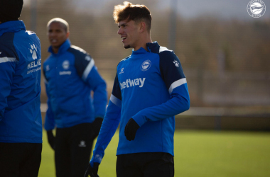 Entrenamiento previo al partido ante el RC Celta de Vigo