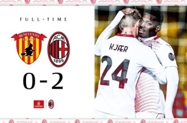 Serie A - Il Milan soffre ma vince contro il Benvento e rimane in testa