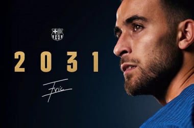 Eric García renueva con el Barça hasta 2031. Imagen: FC Barcelona.