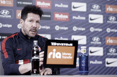 Simeone: "Yo estoy muy feliz en el Atlético de Madrid"