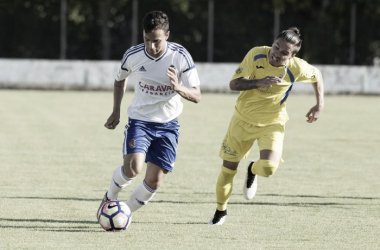 El Real Zaragoza vence al Almudévar en el partido de las peñas