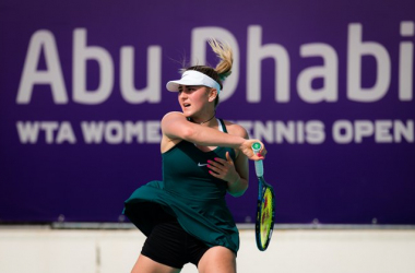 WTA Abu Dhabi: Marta Kostyuk reaches first career semifinal after defeating Sara Sorribes Tormo