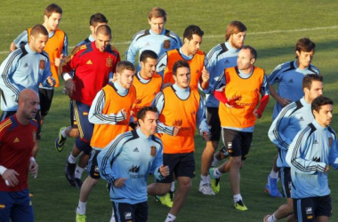 Piqué, Ramos y Arbeloa, ausentes en el entrenamiento del domingo