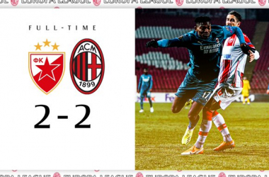 Europa League - Il Milan inciampa a Belgrado (2-2)&nbsp;
