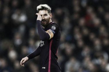 Messi, 100 titularidades en Champions