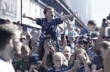 Afición del Everton antes del partido frente al Chelsea / Foto: @Everton