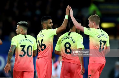 Everton 1-3 Manchester City: Citizens record crucial victory to remain in sight of Liverpool&nbsp;