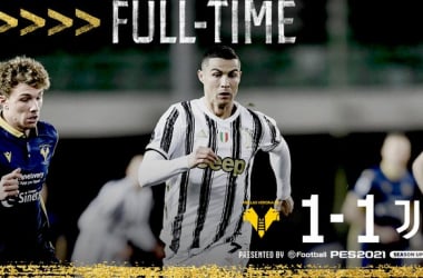 Serie A - Non basta Ronaldo: la Juventus frena a Verona (1-1)