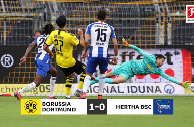 Il Dortmund fatica, ma batte l'Hertha