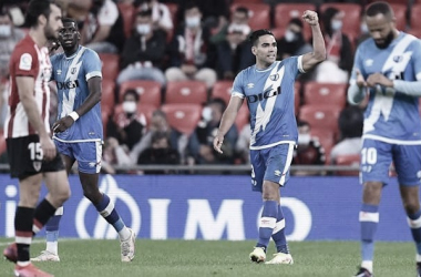 Falcao celebrando el gol de la victoria de la pasada temporada. Foto: La Liga