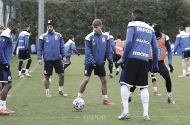 Gandoy
y Uche, novedades en el segundo entrenamiento del año