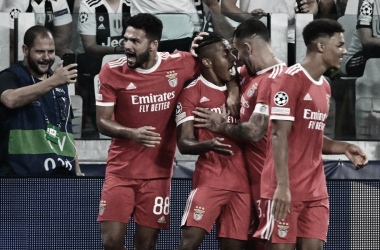 Benfica joga melhor e conta com gol de David Neres para bater Juventus de virada